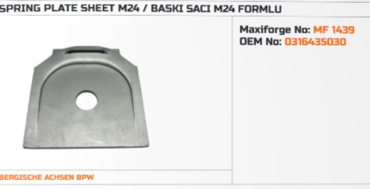 BPW M24 MAKAS KULAK BASKI SACI 0316435030